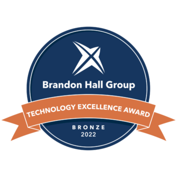 Brandon Hall Group 2022  award for best software for a training company