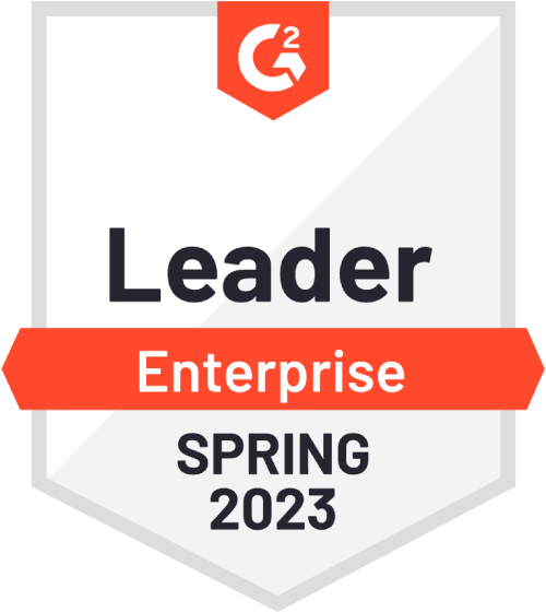 G2 Spring 2023 Enterprise Corporate LMS Leader award