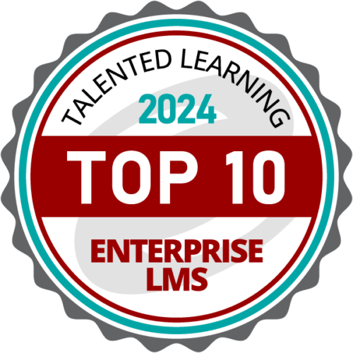 Top 10 Enterprise LMS award by Talented Learning 2024