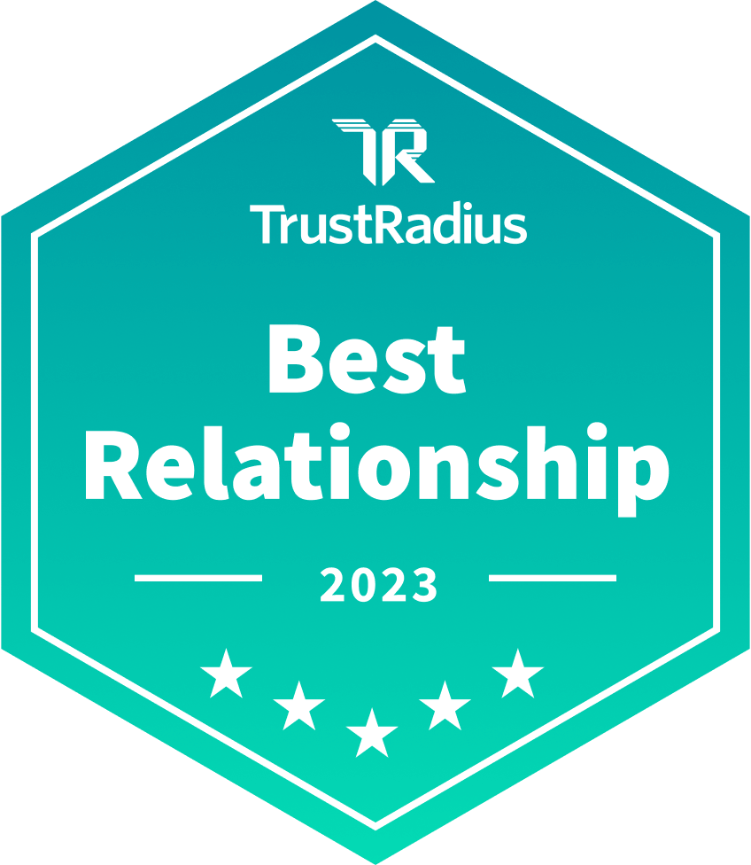 Best relationship award from TrustRadius 2023